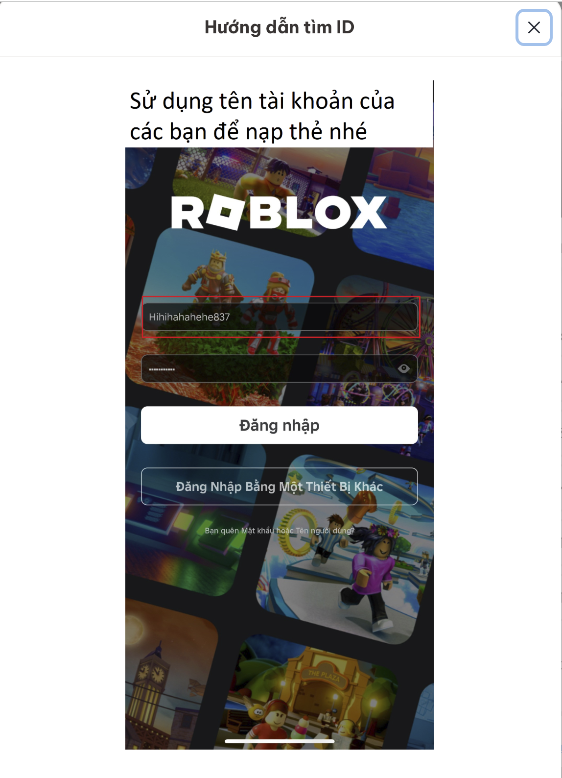 Hướng dẫn tìm ID